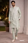 Outluk Wedding Collection Vol 142 Pure Donair Mens Modi Jacket Kurta Pajama Manufacturers 142009 to 142014